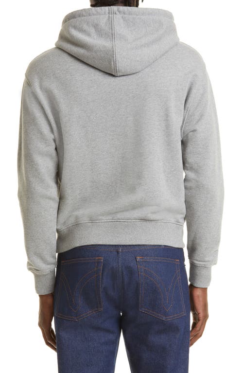 Shop Ami Alexandre Mattiussi Ami Paris  Ami De Coeur Oversize Organic Cotton Hoodie In Heather Grey/055