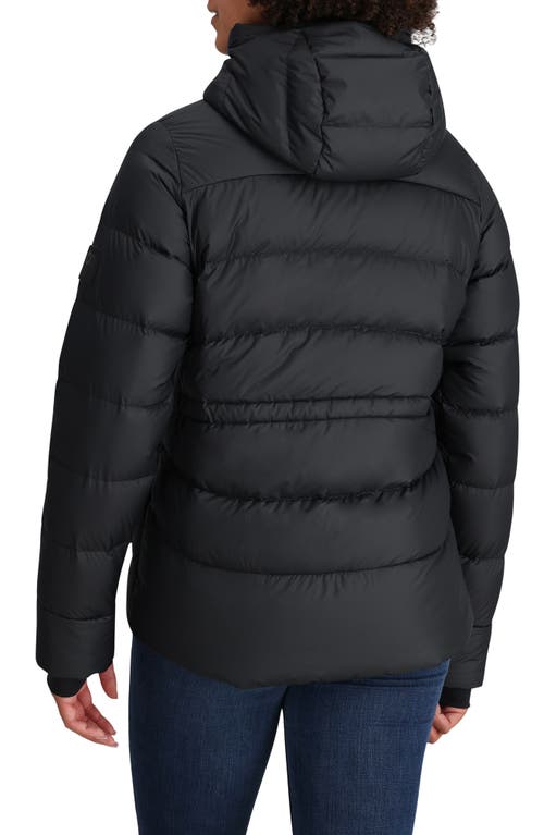 Outdoor Research Coldfront Hooded 700 Fill Power Down Puffer Jacket In Solid Black