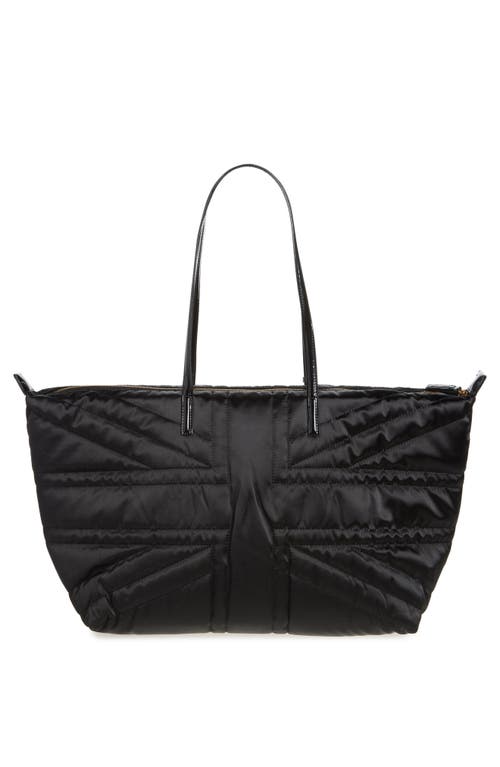 Kurt Geiger London Recycled Union Jack Shopper Tote Bag In Black