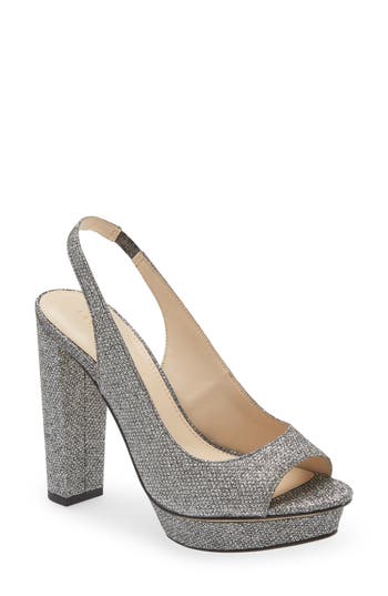 Pelle Moda Palma Slingback Sandal In Pewter