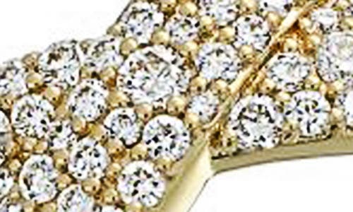 Bony Levy Diamond Crossover Ring In 18k Yellow Gold