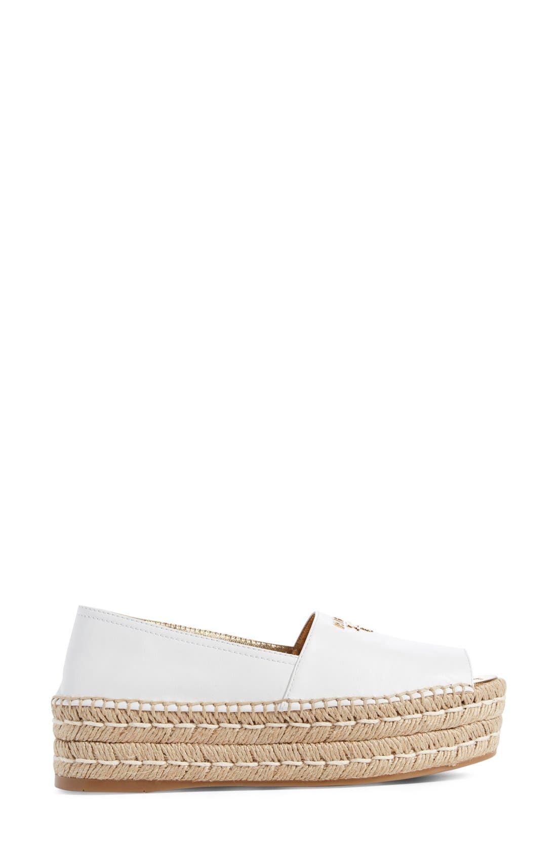 prada peep toe espadrille