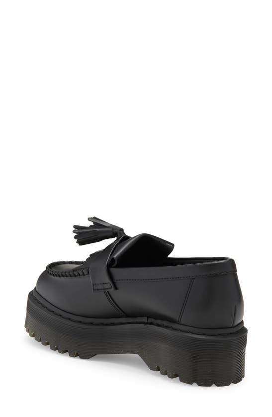 Dr. Martens' Vegan Adrian Felix Platform Tassel Loafers Shoes In Black