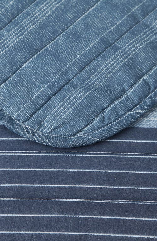 Nautica Ridgeport Open Dark Blue Quilt Set In Blue