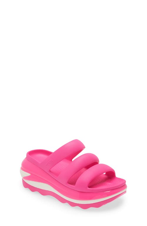 Crocs Mega Crush Platform Wedge Sandal In Pink
