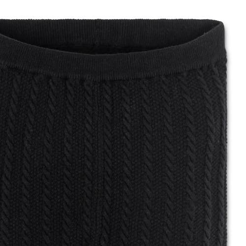 Shop Hope & Henry Girls' Cable Sweater Legging, Toddler In Black Cable