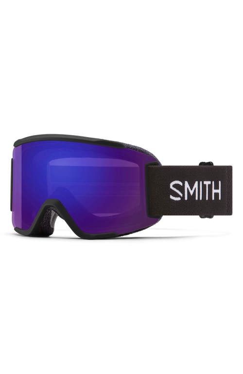 Smith Squad 180mm Chromapop™ Snow Goggles In Black/violet Mirror