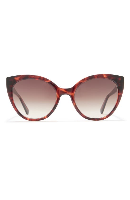 Kate Spade 54mm Amyaos Cat Eye Sunglasses In Dark Havana / Brown Gradient