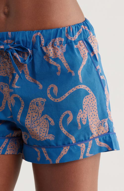Desmond & Dempsey Woman Sleepwear Blue Size S Cotton In Chango Blue/pink