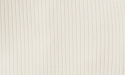 Mori Rib Long Sleeve Bodysuit In Ecru