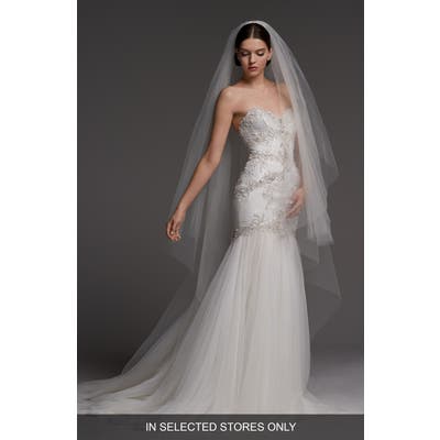 Watters Monaco Lace Mermaid Gown, Size IN STORE ONLY - Ivory