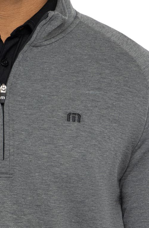 Shop Travismathew Upgraded Half Zip Pullover In Dark Grey