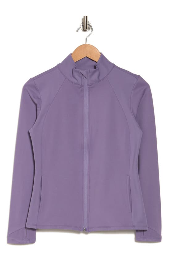 Shop Laundry By Shelli Segal Active Full-zip Jacket In Violet