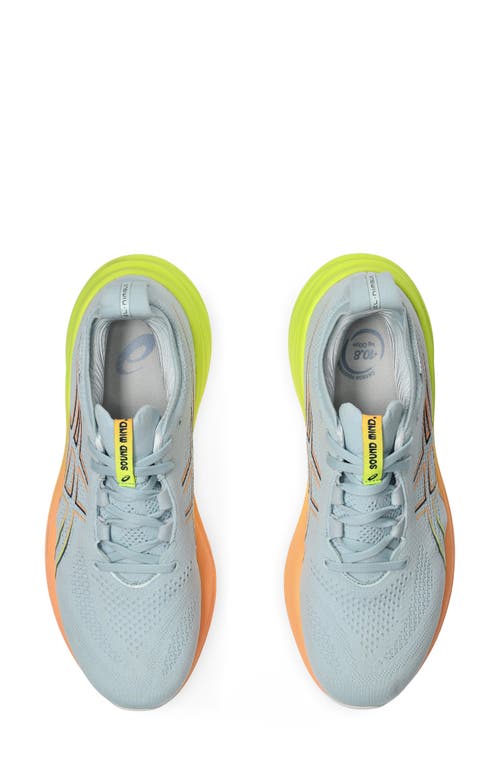 Shop Asics ® Gel-nimbus® 26 Paris Running Shoe In Cool Grey/safety Yellow