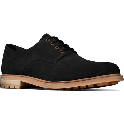 Clarks Foxwell Hall Plain Toe Derby, Black