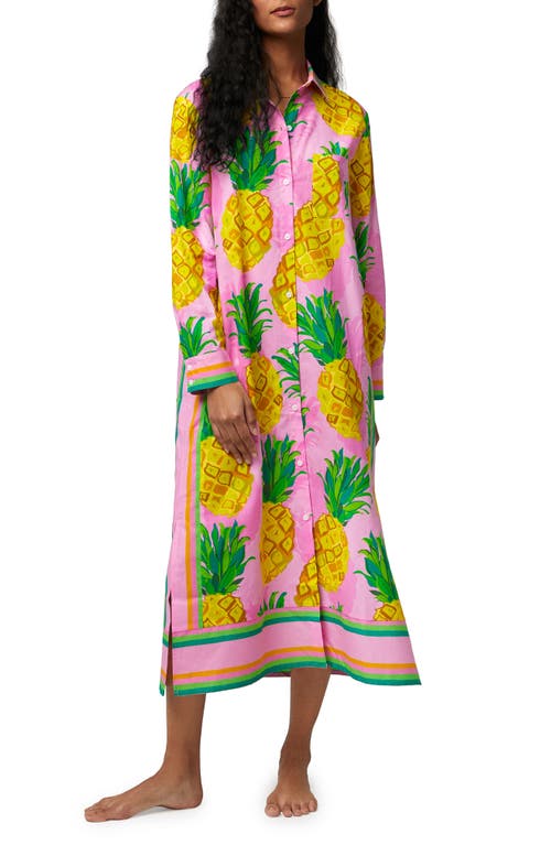 BedHead Pajamas Pineapple Print Organic Cotton Nightshirt