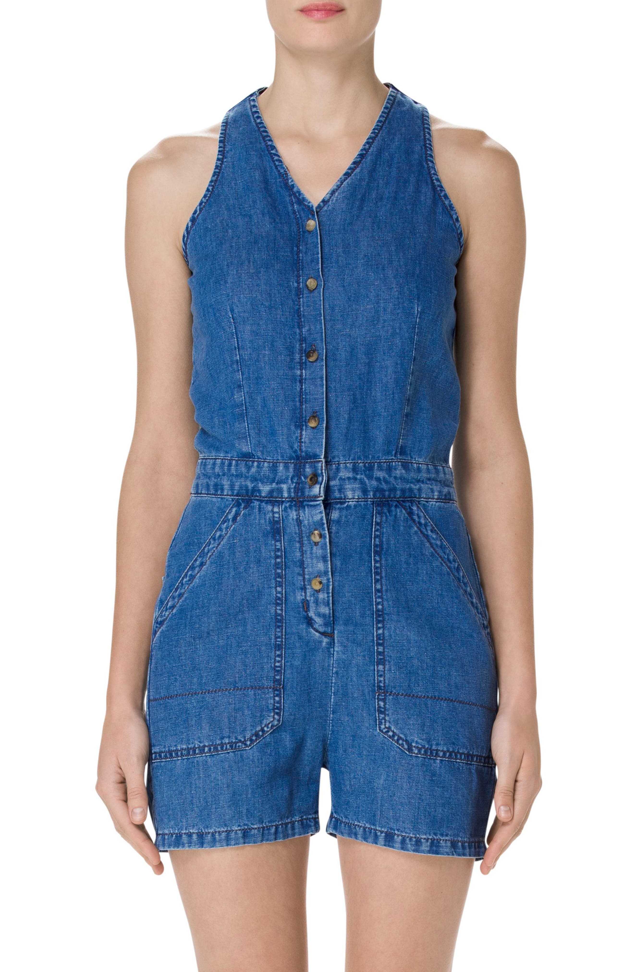 j brand denim jumpsuit