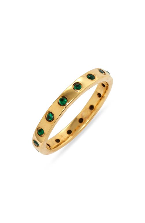 Cubic Zirconia Dot Ring in Gold