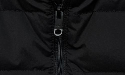 Mango Water Repellent Quilted Down Vest In Black