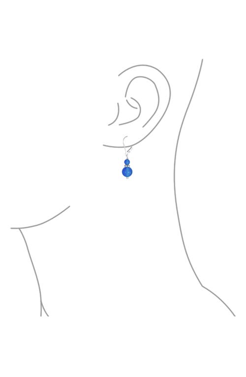 Bling Jewelry Resin Drop Earrings In Blue