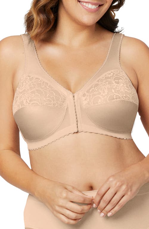 MagicLift Front Close Support Bra in Beige