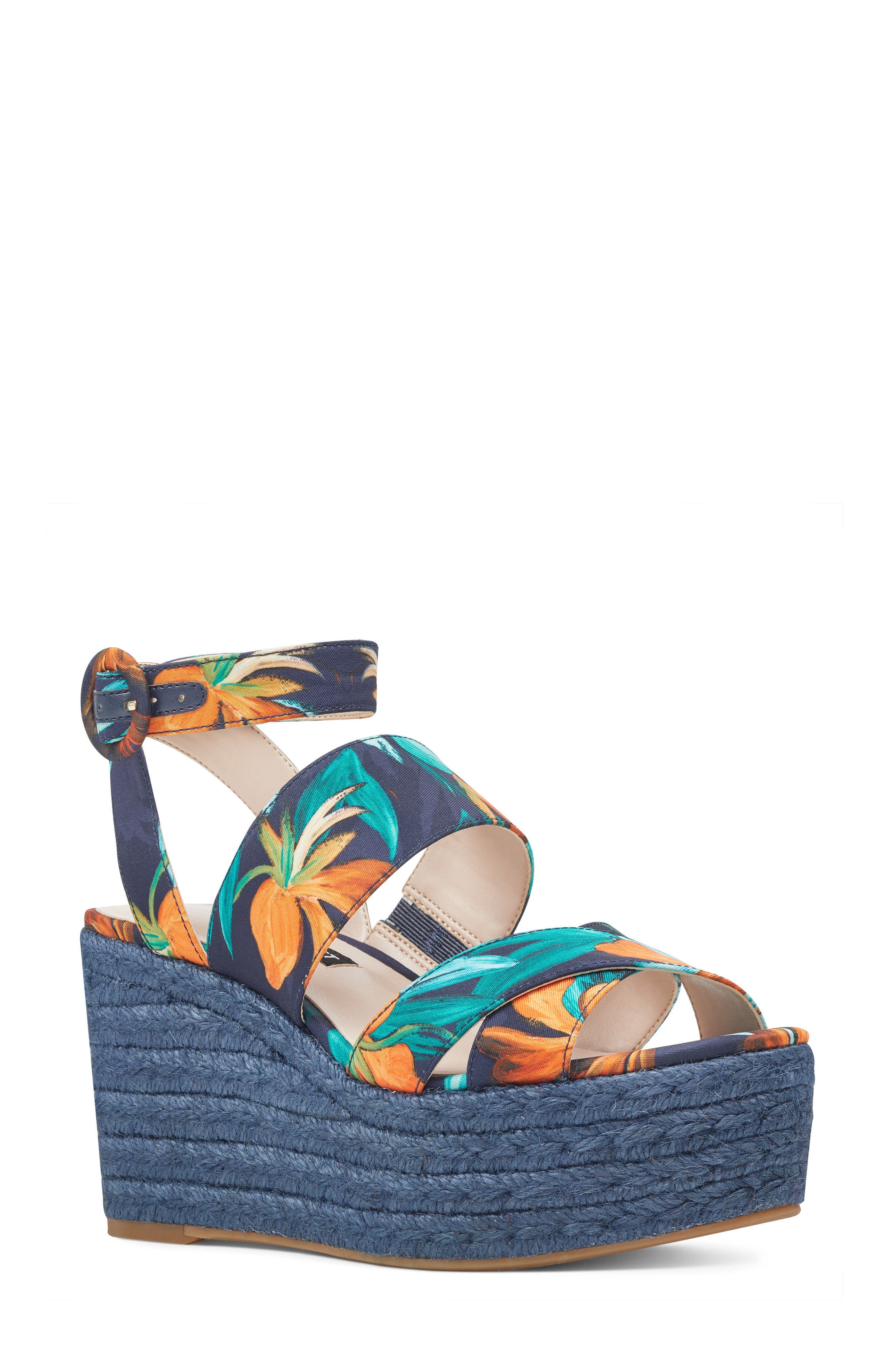 nine west kushala espadrille wedge sandal