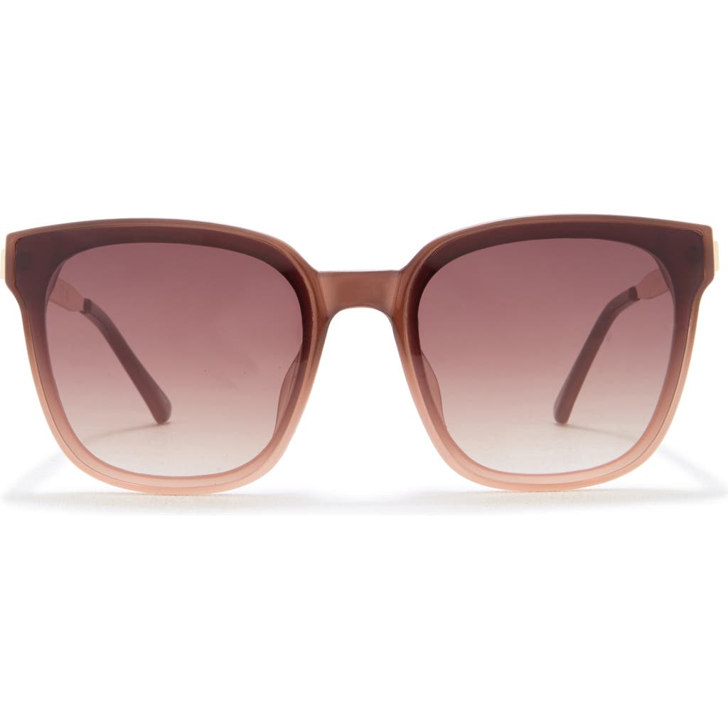 Vince Camuto Two-tone Square Sunglasses In Brown