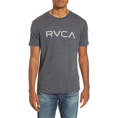 Rvca Big Rvca Logo T-Shirt, Black