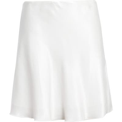 Socialite Bias Cut Satin Miniskirt
