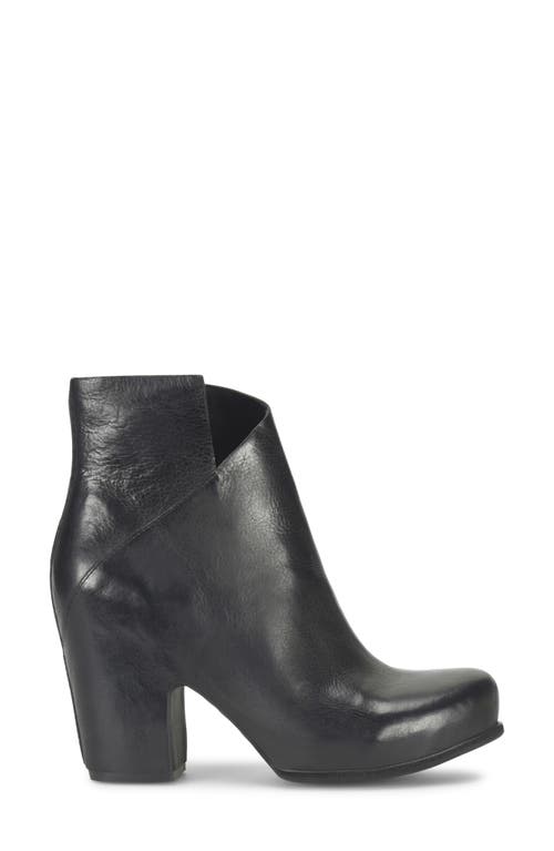 Kork-ease ® Seeley Platform Bootie In Black Leather