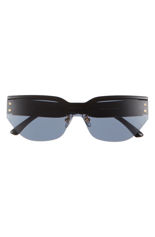 BP. Rimless Shield Sunglasses in Black- Gold at Nordstrom