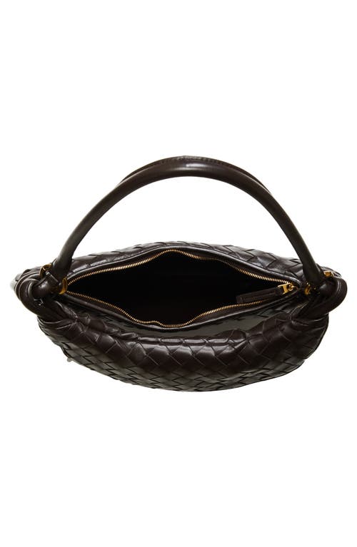 Shop Bottega Veneta Medium Gemelli Intrecciato Shoulder Bag In Fondant/brass