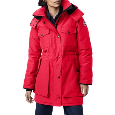 Canada Goose Gabriola Water Resistant Arctic Tech 625 Fill Power Down Parka, (8-10) - Red