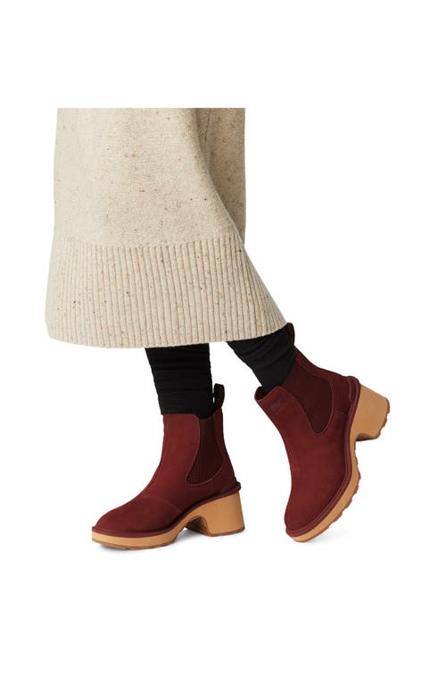 Shop Sorel Hi-line Waterproof Chelsea Boot In Spice/tawny Buff