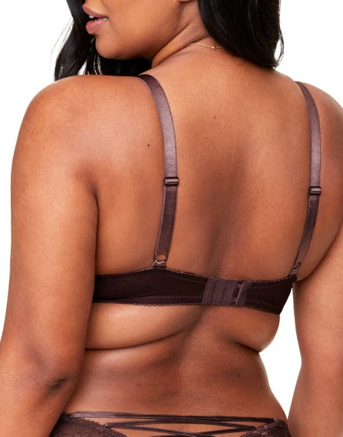 Adore Me Enny Contour Balconette Bra In Dark Brown