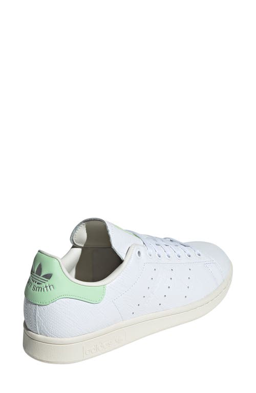 Adidas Originals Adidas Primegreen Stan Smith Sneaker In White/semi Green/off White