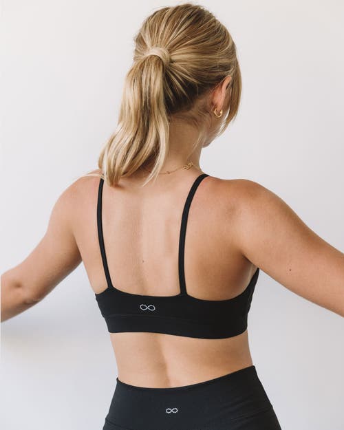 Rebody Active Cammie Cloudlux Bra In Metropolis Black