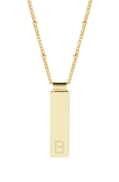 Maisie Initial Pendant Necklace in Gold B