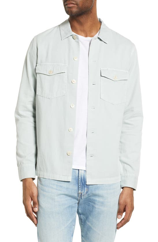 Allsaints Spotter Button-up Shirt Jacket In Vintage Green