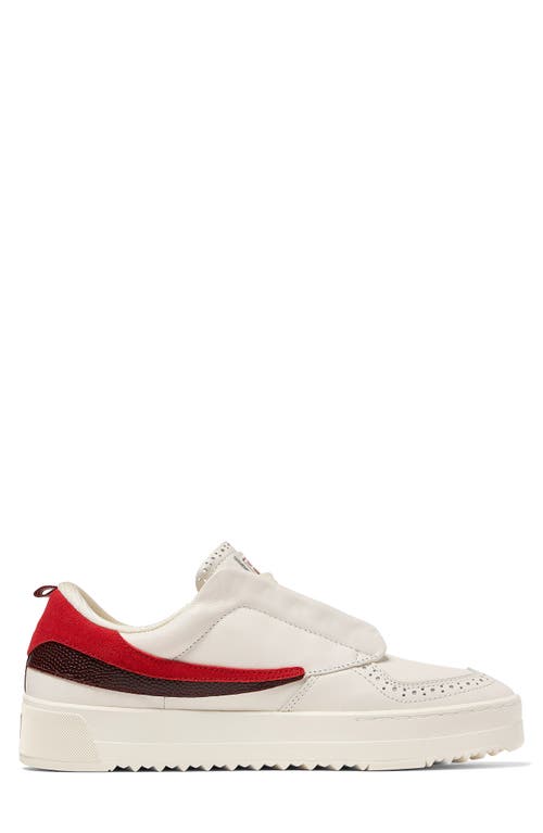 Shop Fila Sanati Low Top Sneaker In Gardenia/ Red/syrah