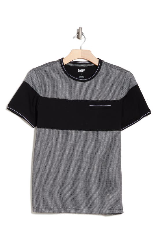 Shop Dkny Sportswear Dkny Kane Cotton Blend T-shirt In Black