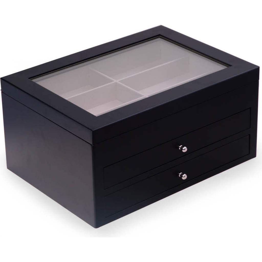 Bey-berk Kelly 18-pair Glasses Storage Box In Black