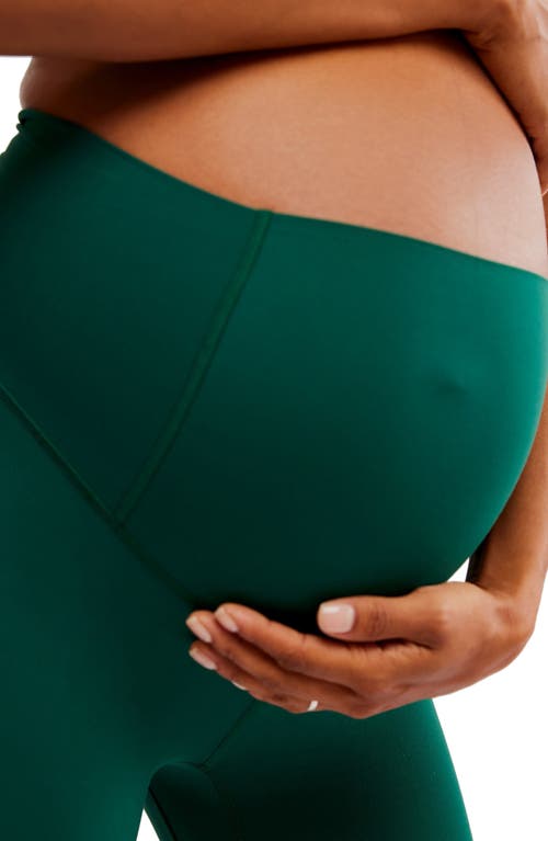 Free People X Maternity Hatch Never Better Leggings In Garden Green