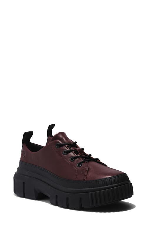 Timberland Greyfield Leather Platform Sneaker in Burgundy Full Grain at Nordstrom, Size 9