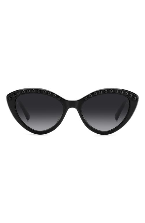 Kate Spade New York Junigspear 55mm Gradient Cat Eye Sunglasses In Black