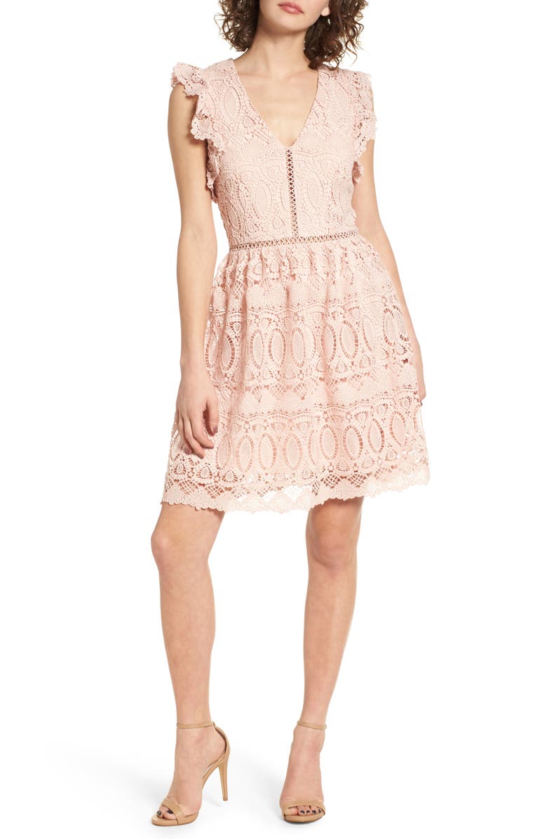 J.O.A. Lace Fit & Flare Dress | Nordstrom