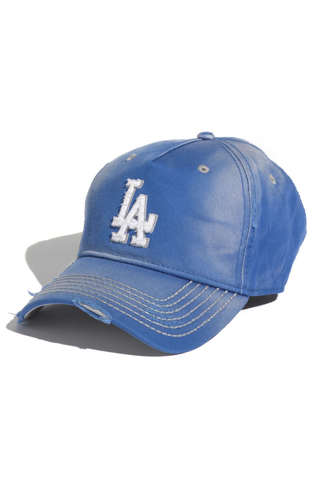 distressed la dodgers hat