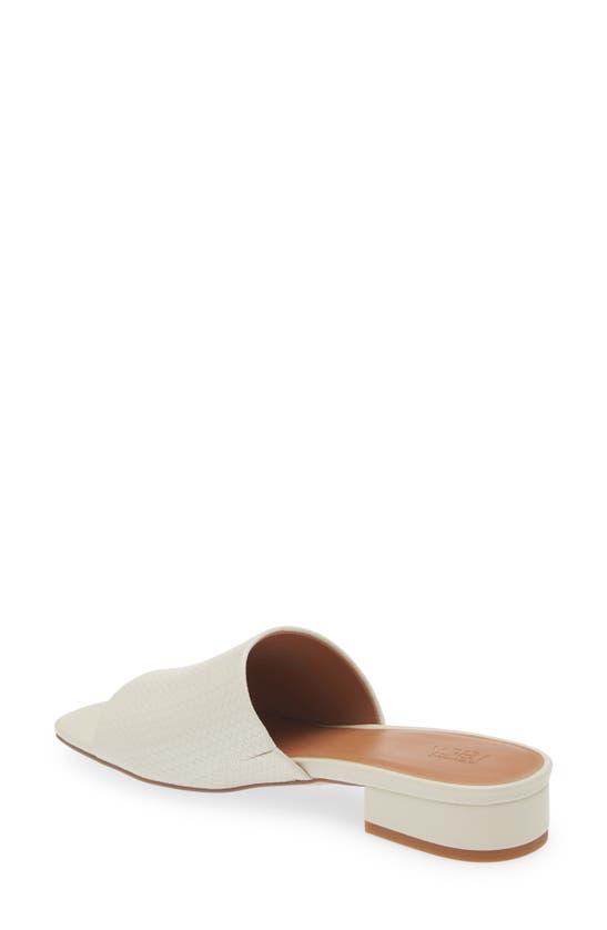 Shop Nordstrom Rack Henna Slide Sandal In Ivory Pristine