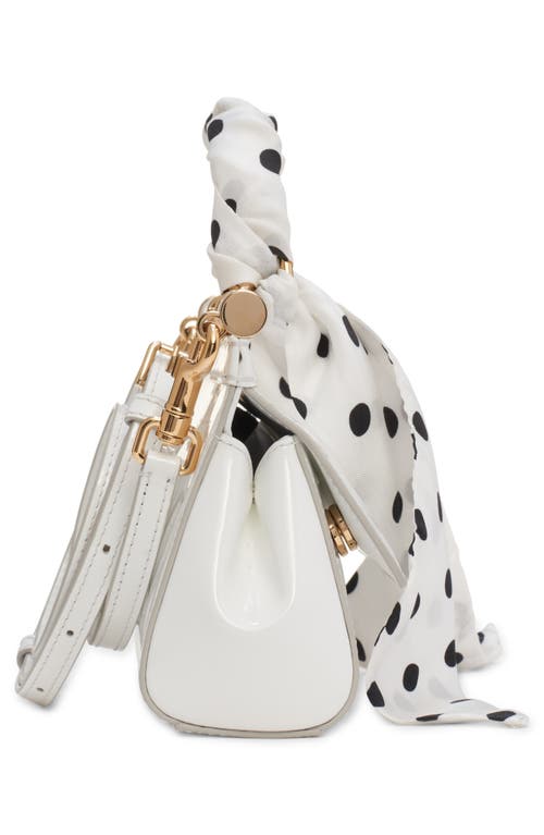 Dolce & Gabbana Dolce&gabbana Sicily East/west Leather Satchel With Scarf In Hnzpw Bianco