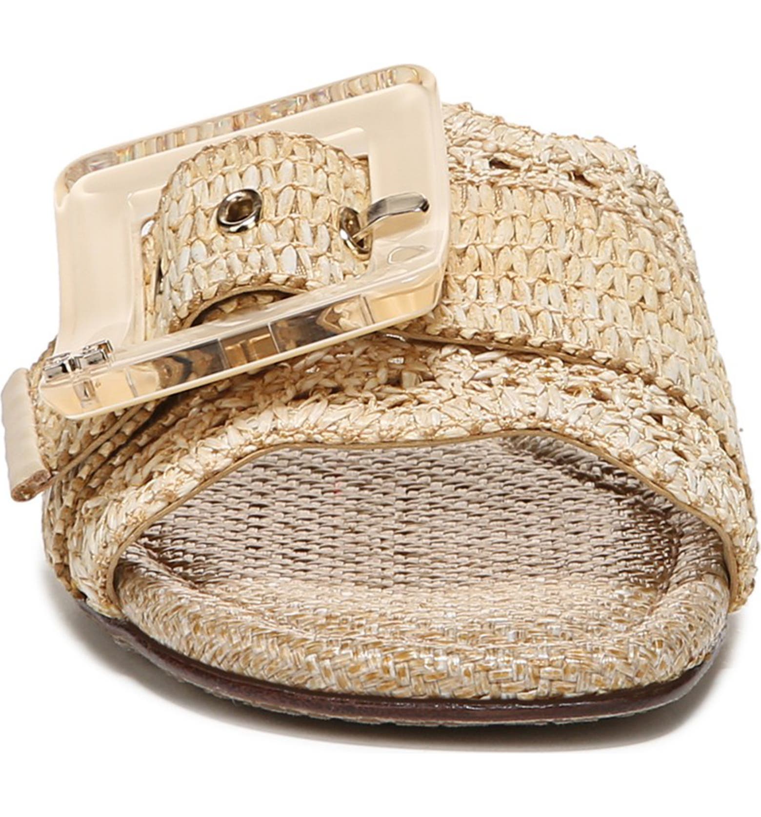 Sam Edelman Bambi Raffia Buckle Slide Sandal (Women) | Nordstrom